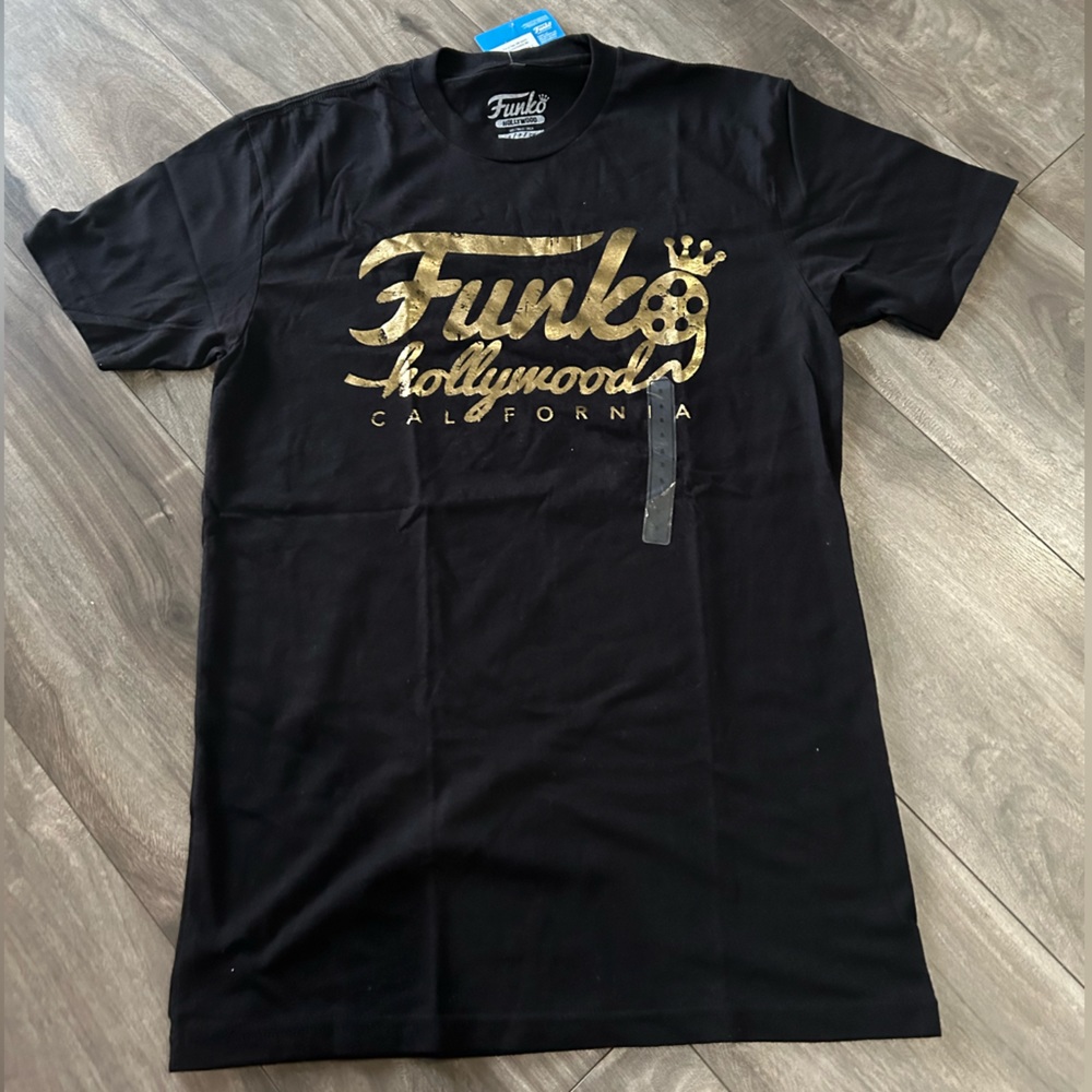 Funky Tees - Hollywood Merch Foil Black & Gold